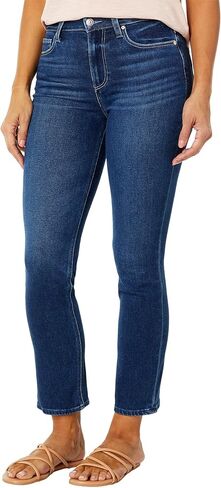 PAIGE Women's Cindy High Rise Straight Leg Vintage Wash in Soleil in Saudi Arabia