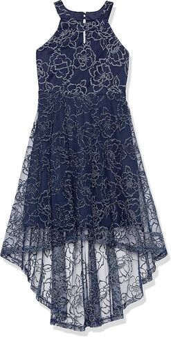 Speechless Girls' Sleeveless Embroidered Tulle High Low Party Dress in Saudi Arabia