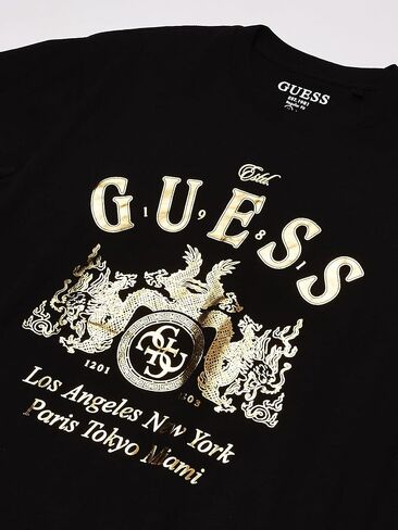 تي شيرت رجالي بأكمام قصيرة ذهبي من GUESS in Saudi Arabia