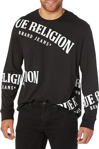 True Religion Men's Relaxed Ls Tossed Tee in Saudi Arabia