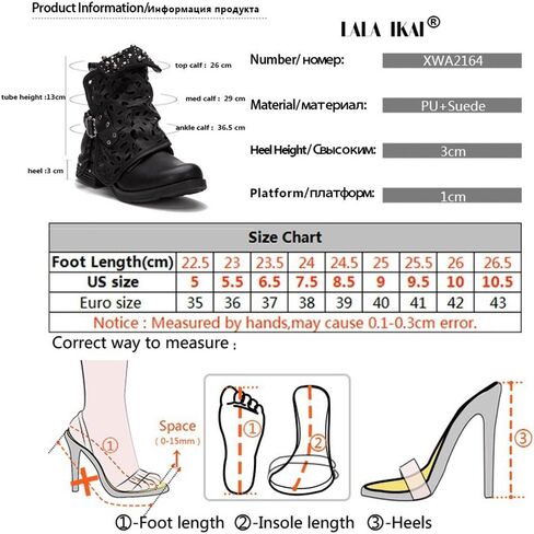 LALA IKAI النساء أحذية الدراجات النارية القتالية الكاحل أحذية قتالية مع رصع كتلة منخفضة الكعب السائق أحذية أسود/رمادي/بني in Saudi Arabia