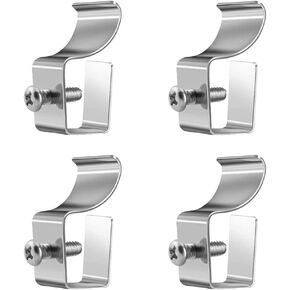4 Pieces Siding Screw Hanger Vinyl Siding Hooks Vinyl Siding Screws Hooks Stainless Steel Vinyl Siding Hangers No Hole Siding Clips No Hole Vinyl Siding Hooks, Silver