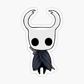Hollow Knight - The Knight with Holstered Nail Sticker - Sticker Graphic - Auto, Wall, Laptop, Cell, Truck Sticker for Windows, Cars, Trucks
