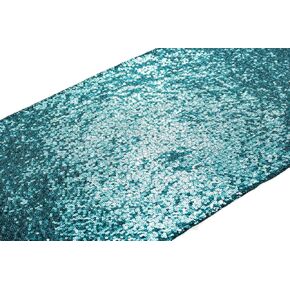 PartyDelight 12 Pack 12" X 60" Rose Gold Sequin Table Runner for Wedding, Party, Bridal Baby Shower, Christmas.