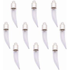 10 pieces name on rice Glass Vial Pendant 6mm neck width glass vial, wish bottle charms glass locket