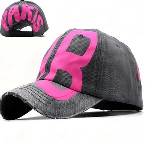 Fashion B/Paris Unisex Vintage Washed Distressed Cotton Baseball Cap Adjustable USA Trucker Dad Hat