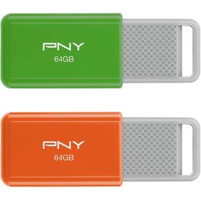 128GB PNY USB 2.0 Flash Drive 5-Pack - Durable Reliable Portable Storage to Store and Transfer Important Data