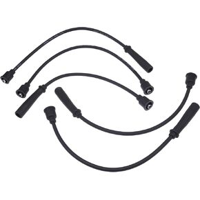 Copper Core Spark Plug Wire Set 181602M91 181603M91 19897A91 Compatible With Massey Ferguson TO20 TO30 TO35 35 50 135 150 202 204 235