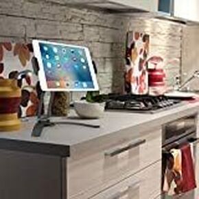 Cellet Kitchen Tablet Mount Stand 2-in-1 Kitchen Wall/Counter Top Desktop Mount recipe Holder Stand for Apple iPad, Pro 12.9/9.7/Air/Mini, Samsung Tablets, Google Pixel book, Surface Pro