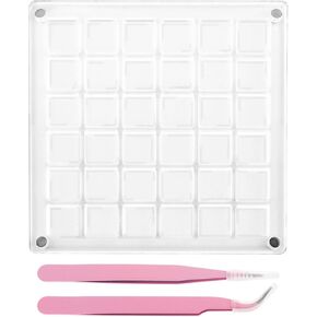 36 Grids Acrylic Magnetic Seashell Display Box, Advantageouse Acrylic Magnetic Seashell Display Box, Clear Seashell Storage Box, for Bead, Nail, Jewelry in Kuwait