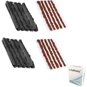 20 pcs for 2 Sizes Bike Tubeless Tire Repair Kit Strips Rope Refills Plugs 1.5 mm 3.5 mm Emergency Puncture Flat for Road Bikes Mountain Bikes