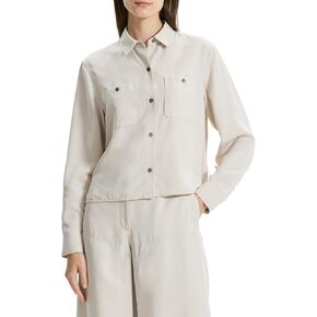 Theory Women's Long Sleeve Boxy Pocket Shirt
