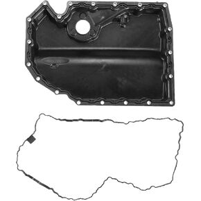 A-Premium Lower Engine Oil Pan Sump with Drain Plug Compatible with Audi A3 2013-2020, Q2 2018-2019, Q3 2019-2020, S3 2014-2020, TT 2016-2020, VW Golf 2015-2019, GTI 2015-2015, 1.8L 2.0L Turbo