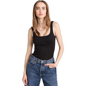 rag & bone Women's The Essential Rib Scoop Neck Tank