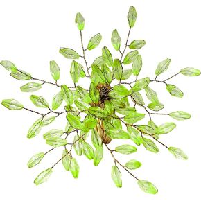 Napkin Rings Set of 12 for Dining Table Decoration Parties Everyday Metal Napkin Holder Leaf Green (Pack of 12)