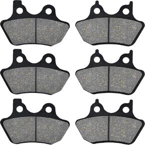 AHL Front & Rear Brake Pads Set for Touring Series FLHRi FLHR FLHRCi FLHT FLHTi FLTR FLTR-i FLHTCU-I FLHRS FLHRSi FLHTC FLHTCi FLHX FLHXi VRSCA VRSCB V-Rod 2002 2003 2004 2005 2006 2007