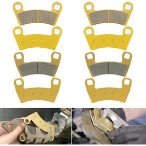 Front and Rear Brake Pads Fit for Polaris Razor RZR 570 RZR 800 RZR 900 RZR 1000 RZR S 800 900