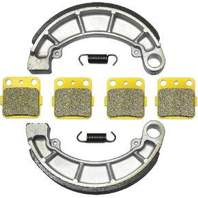 Master Chen Front Brake Pads Rear Brakes Shoes for Honda TRX420 FM FE FM1 FM2 FE1 TM TE TM1 TE1 FPM FPE Fourtrax Rancher 420 2x4 4x4 ES EPS 2007 2008 2009 2010 2011 2012 2013 2014 2015 MC0210