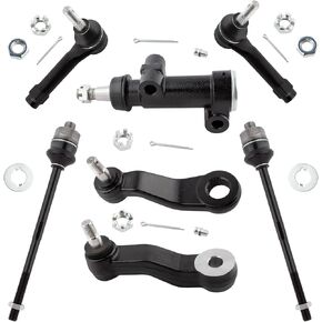 ES3488 ES3493 K6534 K6536 K6723 Front Pitman Arm Idler Arm & Bracket Inner & Outer Tie Rod Ends for Chevrolet Silverado 1500 GMC Sierra 1999-2006 Tahoe Yukon 2000-2006 Cadillac Escalade 2002-06