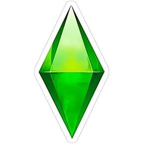 Set of 3 -The sims plumbob, plumbob Decal Sticker - Peel and Stick Sticker - High Resolution