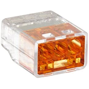 NSi Industries, LLC Easy-Twist Push-In Wire Connector, 3 Wires, Orange (Box of 100) - PIWC-3-C