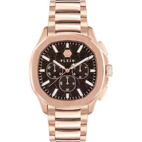 ساعة فيليب بلين الفاخرة للرجال من مجموعة فيليب بلين مع سوار من الذهب الوردي يتميز بعلبة من الذهب الوردي وميناء بني in Kuwait