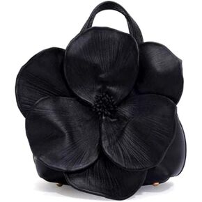 Women's Floral Clutch Purse PU Leather Flower Evening Bags Party Prom Handbag Wedding Crossbody Bucket Purse