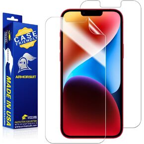 ArmorSuit 2 Pack MilitaryShield Screen Protector Designed for iPhone 14 Plus/iPhone 13 Pro Max 6.7-Inch Case Friendly HD Clear Film
