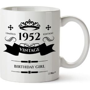72nd Birthday Gifts for Women 1952 - Coffee Mug, Best Friend Birthday Gifts for Woman Happy Birthday Gift for Women Turning 72 Years Old, 72nd Birthday Gift Ideas for Woman, Funny Birthday Presents