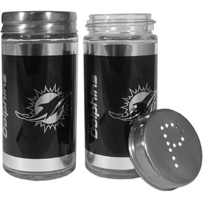 Siskiyou Sports NFL Miami Dolphins Black Salt & Pepper Shaker Miami Dolphins, One Size, Black