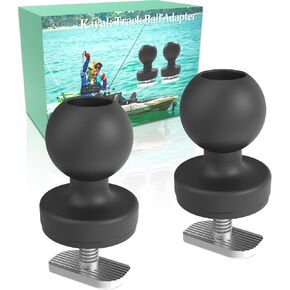 حامل كروي عالمي مقاس 1 بوصة مع ملحق T-Bolt لقوارب الكاياك - متوافق مع ملحقات ذاكرة الوصول العشوائي (RAM)، مثالي لمكتشفي الأسماك، وقضيب الصيد، وكاميرات الحركة، وملحقات تثبيت مسار الكاياك in Kuwait