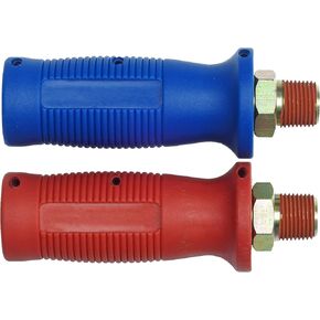 Gladhand Handle Grips – Durable Poly Glad Hand Handle Grip Set Red & Blue
