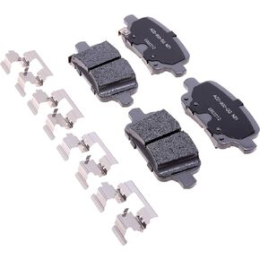 ACDelco Silver 14D1915CHF1 Ceramic Rear Disc Brake Pad Set with Clips