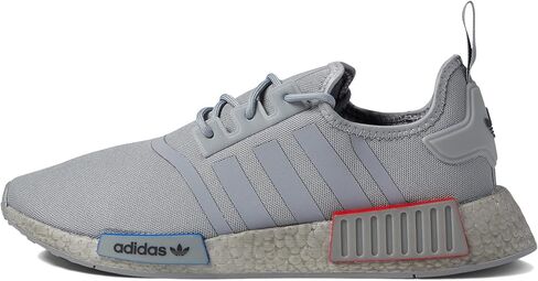 حذاء رياضي رجالي من adidas Originals NMD-R1 - إغلاق برباط - لسان وياقة مبطنان - الجزء العلوي من النسيج رمادي/رمادي/رمادي 10 D - متوسط in Saudi Arabia