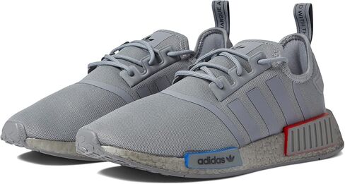 حذاء رياضي رجالي من adidas Originals NMD-R1 - إغلاق برباط - لسان وياقة مبطنان - الجزء العلوي من النسيج رمادي/رمادي/رمادي 10 D - متوسط in Saudi Arabia