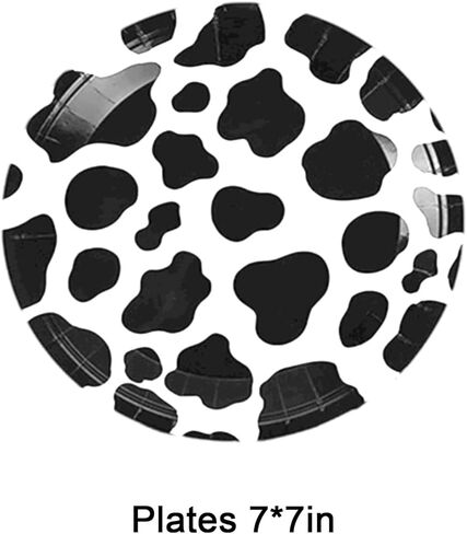 41 قطعة من لوازم الحفلات ذات طباعة البقرة، وديكورات حفلات البقر، تتضمن 20 طبقًا و20 منديلًا ومفرش طاولة واحد للحفلات التي تحمل طابع حيوانات المزرعة، وحفلات أعياد الميلاد بطابع البقرة in Kuwait