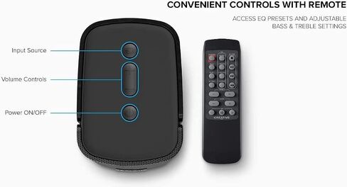 Creative Labs 51MF1690AA002 T100 2.0 نظام سماعات بلوتوث - 40 واط RMS - 50 هرتز إلى 20 كيلو هرتز - USB - مكبرات صوت كمبيوتر سطح المكتب اللاسلكية المدمجة Hi-Fi (متجددة) in Saudi Arabia