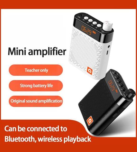 Wireless Voice Amplifier with UHF Wireless Microphone - Portable Bluetooth Speaker for Teachers, Fitness Instructors, Tour Guides - Rechargeable 3200mAh - Speaker for Classroom, Meetings, Outdoors in Saudi Arabia