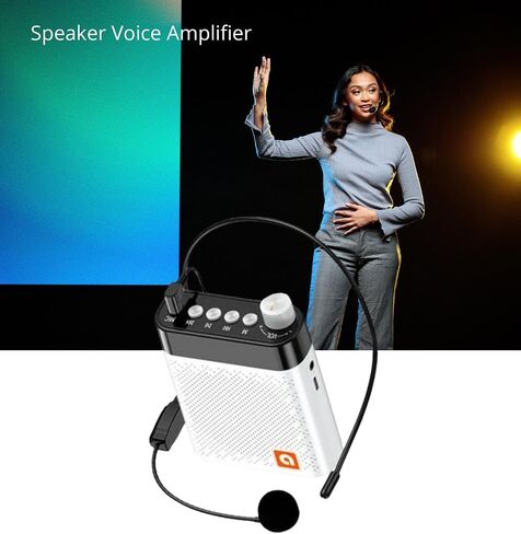 Wireless Voice Amplifier with UHF Wireless Microphone - Portable Bluetooth Speaker for Teachers, Fitness Instructors, Tour Guides - Rechargeable 3200mAh - Speaker for Classroom, Meetings, Outdoors in Saudi Arabia