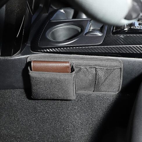 حقيبة تخزين محمولة من Hoolcar Gear Shift جيوب تخزين سوداء لسيارة Toyota 4Runner 2010-2020، قطعتان in Saudi Arabia