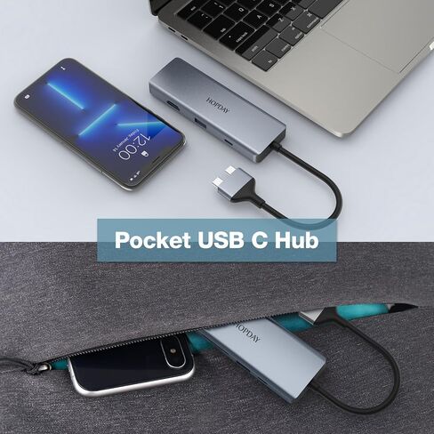 قاعدة توصيل USB C 9 في 2، موزع USB C ثلاثي العرض مع موصل USB C مزدوج متوافق مع MacBook Pro/Air (Dual 4K HDMI، 100W PD، USB 3.0، SD/TF، ​​صوت 3.5 ملم) in Saudi Arabia