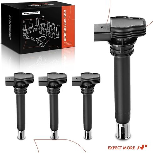 A-Premium Engine Ignition Coil Pack Compatible with Volkswagen Jetta Passat Golf Tiguan Beetle CC Eos GTI Rabbit & Audi A3 A4 A5 A6 TT Quattro allroad Q3 Q5 & More in Saudi Arabia