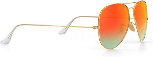 Suitable/Replacement for Ray-Ban 3025 Aviator Sunglasse Temple Arms Nose Pads Temple Tips if Applicable (golden arm+clear temple) in Saudi Arabia