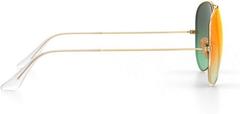 Suitable/Replacement for Ray-Ban 3025 Aviator Sunglasse Temple Arms Nose Pads Temple Tips if Applicable (golden arm+clear temple) in Saudi Arabia