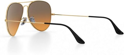 Suitable/Replacement for Ray-Ban 3025 Aviator Sunglasse Temple Arms Nose Pads Temple Tips if Applicable (golden arm+clear temple) in Saudi Arabia