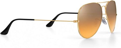 Suitable/Replacement for Ray-Ban 3025 Aviator Sunglasse Temple Arms Nose Pads Temple Tips if Applicable (golden arm+clear temple) in Saudi Arabia