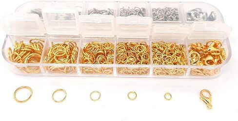 مجموعة صناعة المجوهرات DIY مع كماشة أنف منحنية، حلقات قفز، مشابك، للخرز، تغليف الأسلاك، صناعة المجوهرات، قلادة خلخال، أدوات إصلاح النتائج، لوازم مجموعة المبتدئين من CRAFT WIRE in Kuwait