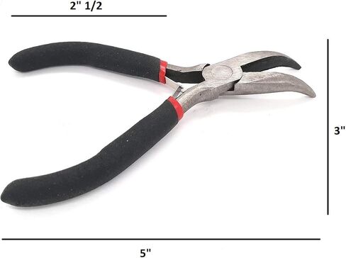 مجموعة صناعة المجوهرات DIY مع كماشة أنف منحنية، حلقات قفز، مشابك، للخرز، تغليف الأسلاك، صناعة المجوهرات، قلادة خلخال، أدوات إصلاح النتائج، لوازم مجموعة المبتدئين من CRAFT WIRE in Kuwait