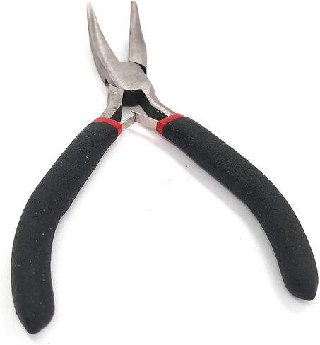 مجموعة صناعة المجوهرات DIY مع كماشة أنف منحنية، حلقات قفز، مشابك، للخرز، تغليف الأسلاك، صناعة المجوهرات، قلادة خلخال، أدوات إصلاح النتائج، لوازم مجموعة المبتدئين من CRAFT WIRE in Kuwait