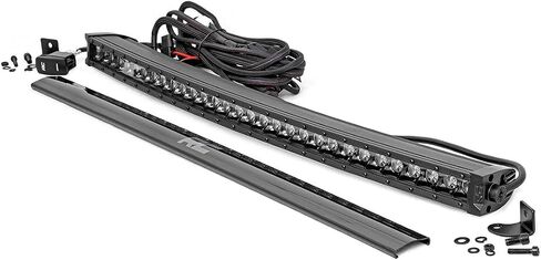 Rough Country 30" Black Series Curved Single Row DRL LED Light Bar - 72730BLDRL in Saudi Arabia